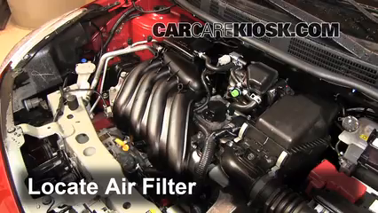 2013 Nissan Versa 1.6 SL 1.6L 4 Cyl. Air Filter (Engine) Check